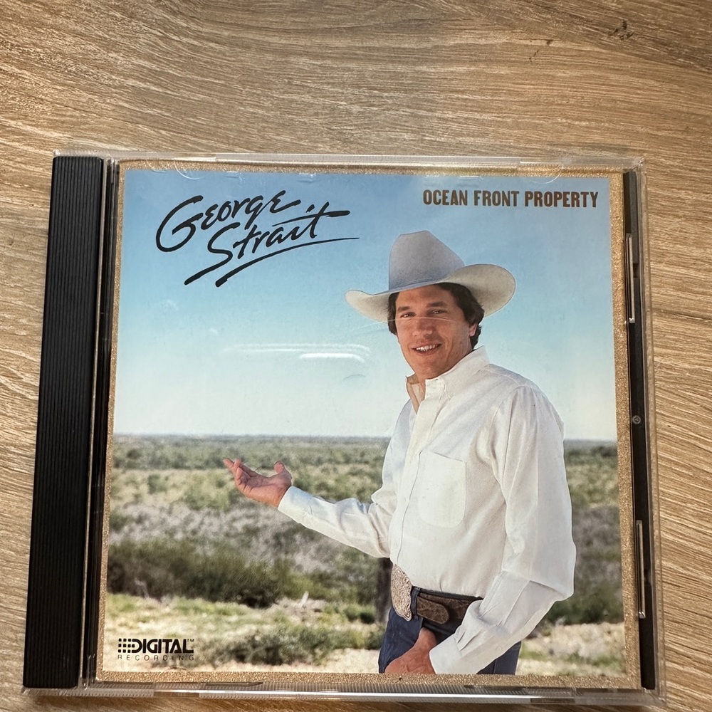 George Strait "Ocean Front Property" CD - Light Blue & White
